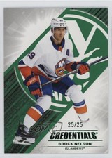 2024-25 Upper Deck Credentials Green 25/25 Brock Nelson #69 1ot4
