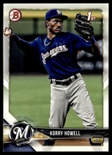 2018 Bowman Draft Korry Howell Milwaukee Brewers #BD-61