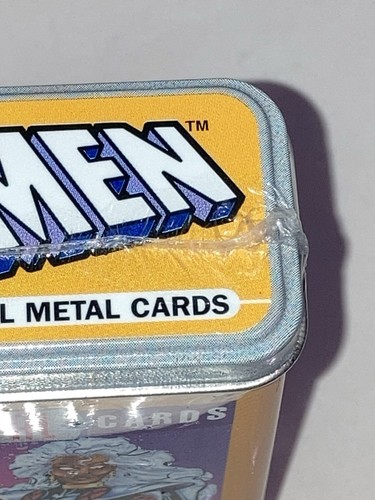 1996 Marvel Comics SEALED Set of 4 Metal X-Men Trading Cards in Collector’s Tin - Picture 8 of 21