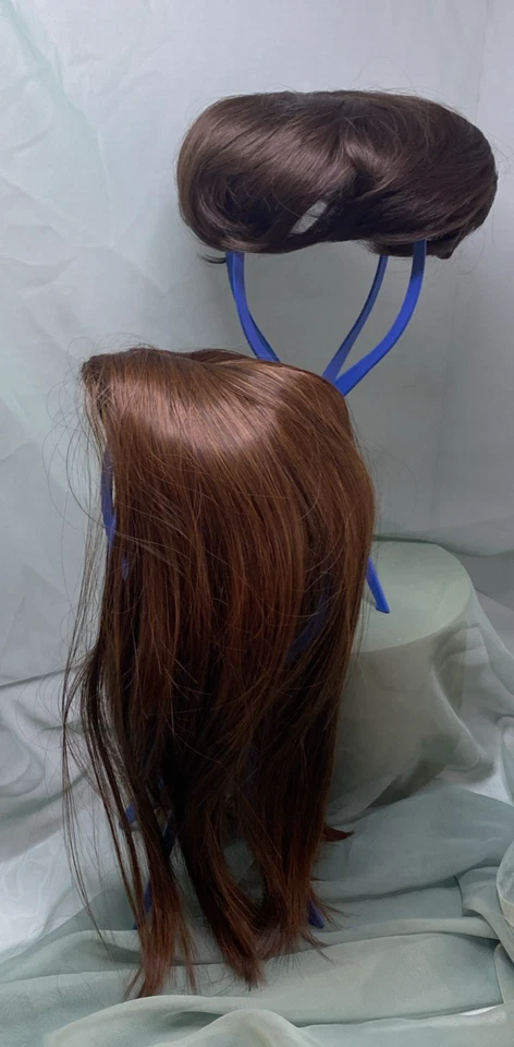 Juego de 2 pelucas sintéticas largas en capas y cortas con clips Foto 2 de 4