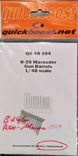 Quickboost 1/48 B-26 Marauder Gun Barrels QB48104