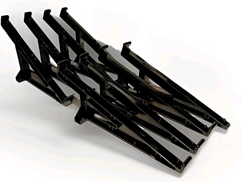 LOTE DE 8 SOPORTES GIRATORIOS AFX AURORA TOMY NEGROS DE CUATRO CARRILES ~ AUTÉNTICOS ORIGINALES Foto 3 de 3