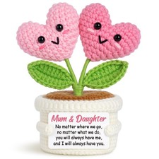 IDELTIME Mum Birthday Gifts from Daughter  Handmade Crochet Flower