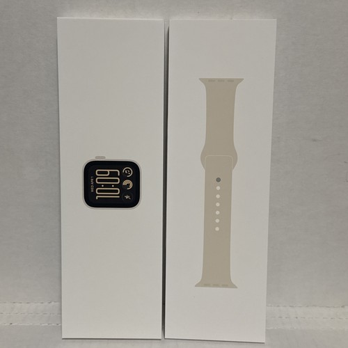 Apple Watch SE 3rd Gen 40mm Starlight Aluminum Case Sand Sport Band S/M MJKR4LW/