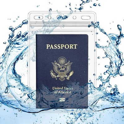 5 Pack 4x6 Inch Vertical ID & Passport Card Holders   Zipperless
