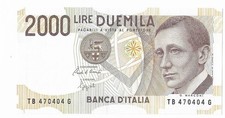 Italy 2000 Lire, 1990, P-115, UNC