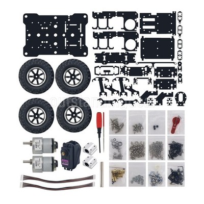 Ackerman Chassis   Smart Robot Chassis Supporting ROS System and Sports Camera #