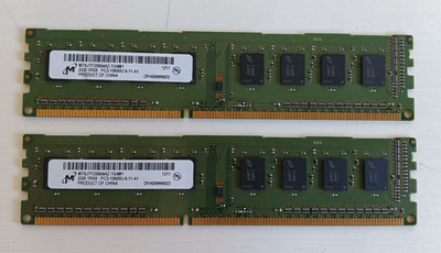 Micron 4GB (2x2GB Paar) MT8JTF25664AZ-1G4M1 PC3-10600U DDR3-1333 DIMM Arbeitsspeicher RAM