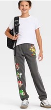 SMALL YOUTH Mario  Luigi Fleece Jogger Pants NWT