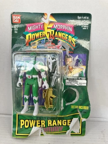 Mighty Morphin Power Rangers: Auto Morphin Green Ranger Tommy; Vintage 1994