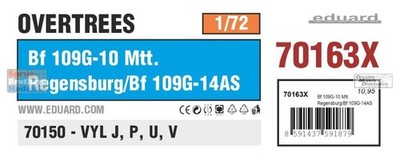 EDU70163X 1:72 Eduard Bf109G-10 Mtt Regensburg / Bf109G-14AS OVERTREES