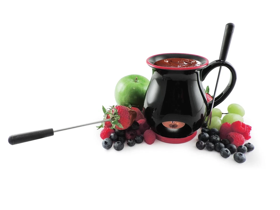 Swissmar Indulge Juego de 4 Fondue de Chocolate | Negro Foto 2 de 2