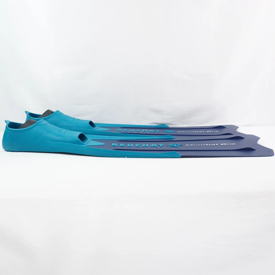 Beuchat Mundial One 自由潜水长鳍蓝色 24 英寸 - 尺寸 47-48/12-13 — 第 4/4 张图片