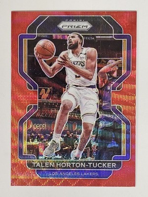 Talen Horton-Tucker 2021-22 Panini Prizm Ruby Wave #142 Los Angeles Lakers