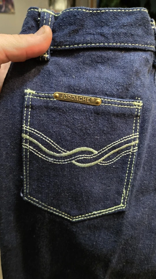 JORDACHE ВИНТАЖНЫЙ ДЖИНСОВОЙ ТКАНИ ДЖИНСЫ РАЗМЕР 12 СО СТАРЫМИ ЯРЛЫКАМИ HOT 🔥 - Изображение 4 из 4