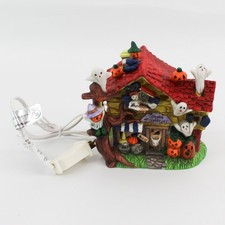 Unbranded Spooky Hollow Light Up Porcelain Halloween House Tested  Works 
