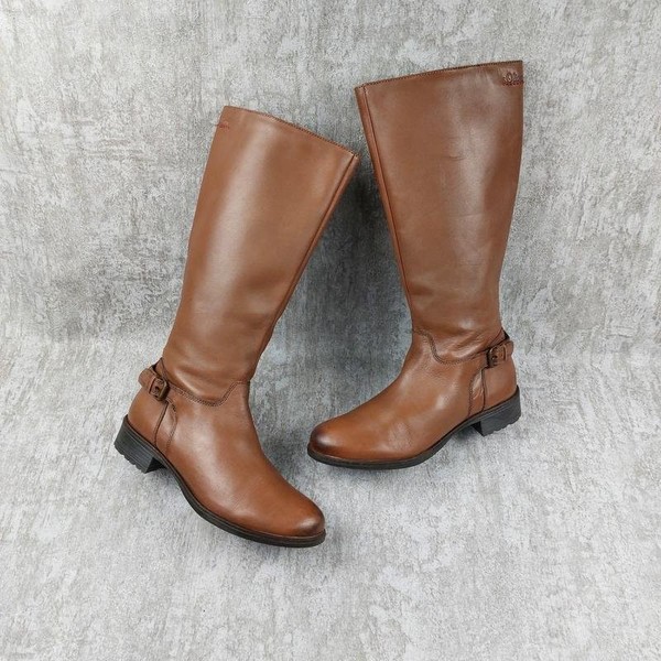 Women Gabor Boots Brown Leather 37 #7SUT