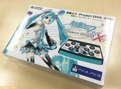 HORI Hatsune Miku Project DIVA X HD VR Mini Controller for PS4 PS3 with box USED