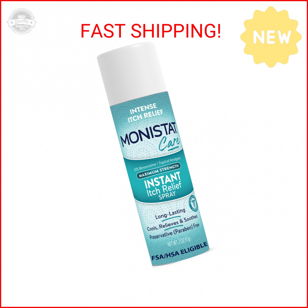 Monistat Instant Itch Relief for Women, Feminine Care Spray, for Relief from Int