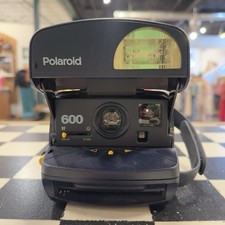 Vintage Polaroid OneStep Close Up 600 Instant Camera Black Working Untested
