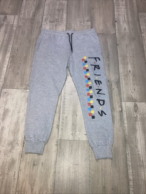 Womens Friends Sitcom TV Show Lounge Gray Sweatpants Joggers Size XL W/pockets
