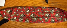 Disney Mickey Mouse Cummerbund Cumberbund 100 Silk Red Paisley Wedding Tux