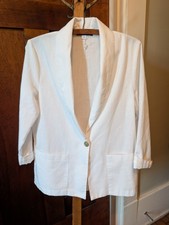 Block Island Petites Women's White Blazer Size 6