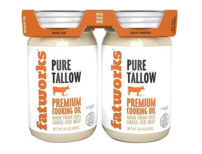 Fatworks Grass-Fed Beef Tallow, 14.1 Ounce (Pack of 2)