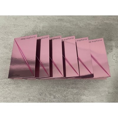 6x Calvin Klein Deep Euphoria Eau de Toilette EDT Travel Size Sample 1.2 ml each
