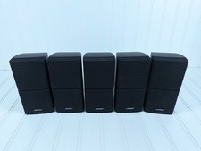 Bose Double Cube Speakers Acoustimass Lifestyle Surround Tested Set of 5