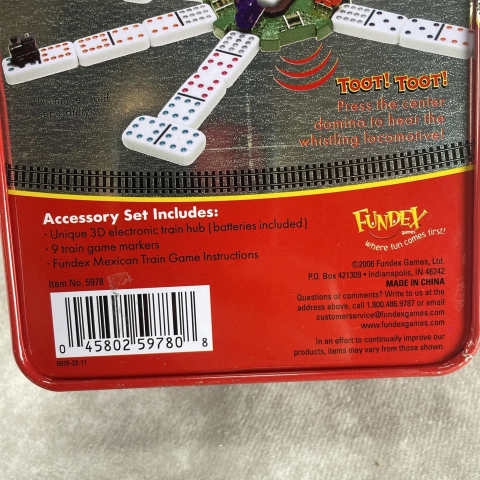 Fundex Mexican Mini Train Game Accessory Set For Dominoes With Instructions - Image 3 of 4