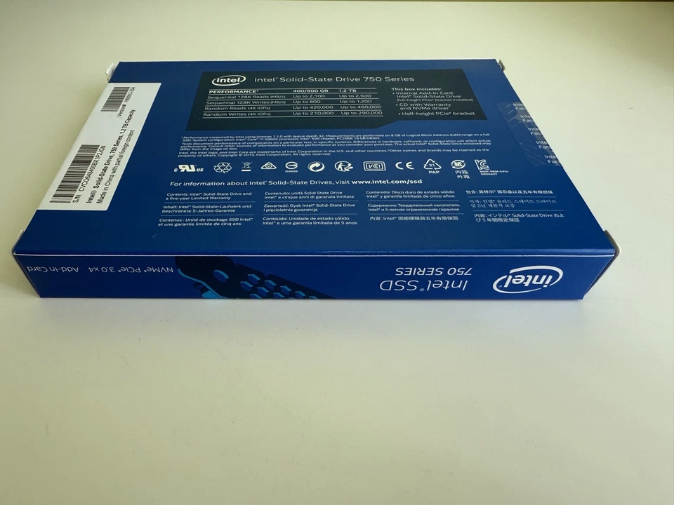 INTEL 750 Series 1.2TB PCIe 3.0 SSD NVME SSDPEDMW012T4X1 Boxed Brand NEW - Image 3 of 4