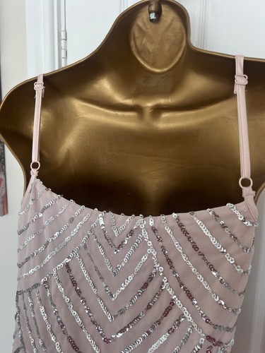 Quiz sequin blouson style maxi dress blush colour size 14 BNWT - Party, Occasion - Picture 8 of 12