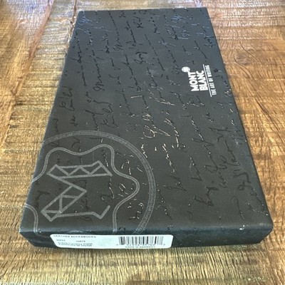Vintage Montblanc Travel Leather Black Multi-Currency Wallet #30622