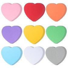 72 Pcs 6 Inch Large Heart Paper Cutouts Double Sided Heart Shapes 9 Color