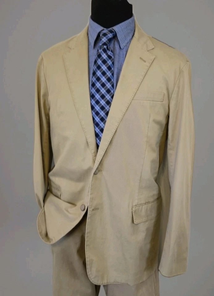 Blazer de algodón Polo Ralph Lauren para hombre 44L abrigo deportivo sin estructura chaqueta de 2 botones Foto 3 de 4