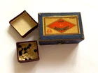 Vintage Rare JEU de JACQUET mini game cardboard backgammon box France