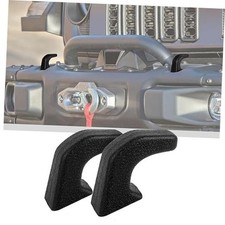 Bumper Tow Hook Covers Tow Trailer Hitch Receiver Cover Towing Hitch ABS Balck