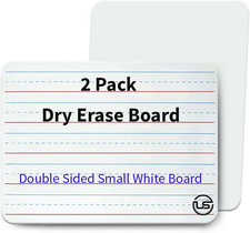 Small White Board 9X12, Small Dry Erase Board 2 Pack Whiteboard Dry Erase Double