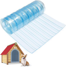 15.7 in X 4.9 Ft Dog Door Replacement Flaps - Safe Plastic Vinyl Strip for DIY D
