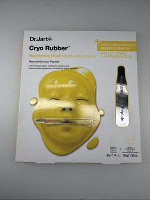 Dr.Jart+ Cryo Rubber Brightening Mask Yellow Face 4g+40g NEW