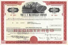 E. F. MAC DONALD COMPANY 1971 Dayton Ohio Chicago Dallas Detroit 1000 Dollar BON