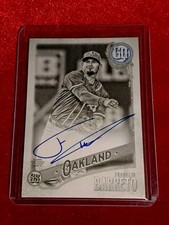 2018 Topps Gypsy Queen Autograph Black/White SP 14/50 Franklin Barreto #GQA-FB 