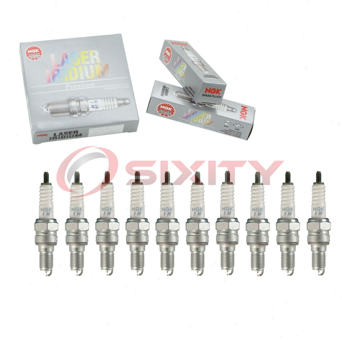 10 pc NGK 7556 IMR9E-9HES Laser Iridium Spark Plugs for VUH27ES VUH27D zp