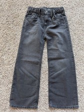 Girl s Old Navy Black High-Rise Baggy Wide Leg Jeans Size 8