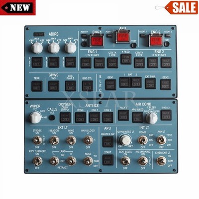 QMOVH-A Top+Bottom Panel for Flight Simulator Compatible with MSFS2020 /X-Plane