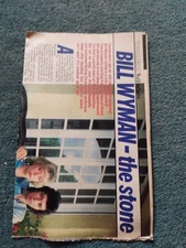 Sk206 Ephemera 1980s Article Bill Wyman Astrid Lundstrom 