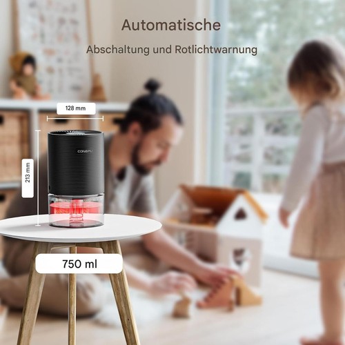 Conopu Elektrischer Luftentfeuchter 300 ml/Tag kompakt energiesparend leise - Bild 4 von 7