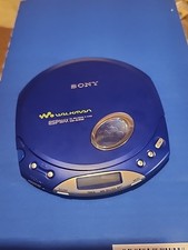 Vintage Sony CD Walkman D-E350 ESP Max CD-R/RW Blue Parts/Repair