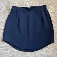 Abercrombie Fitch Tailored Mini Skirt Navy Blue Sz XS
